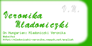 veronika mladoniczki business card